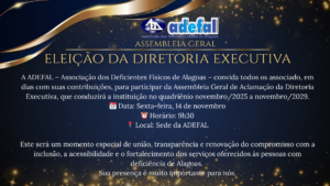 Assembleia de Aclamação da Diretoria da ADEFAL (2025–2029)